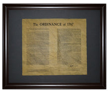 Ordinance Of 1787 (Northwest Territory), Framed