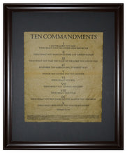 The Ten Commandments, Framed