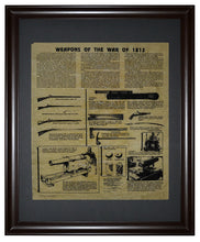 Weapons of the War of 1812, Framed