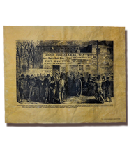Recruiting in New York City's Hall Park - 1864