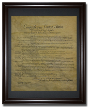 Bill of Rights, 1789 Framed