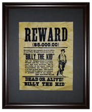 Billy the Kid Wanted Poster, Framed