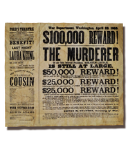 Reward for Lincoln's Assassin