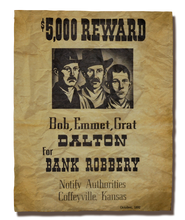 Dalton Brothers Wanted Poster