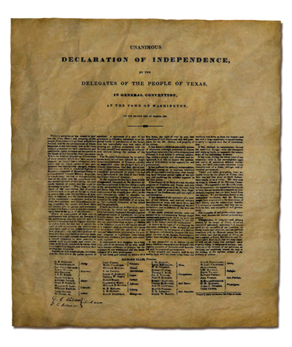 Texas Declaration of Independence - 1836