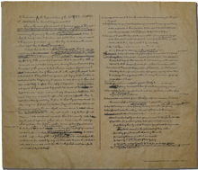 Thomas Jefferson's Rough Draft of the Declaration of Independence <br> (14" x 16")