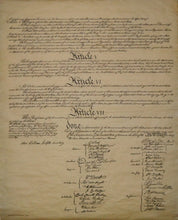 The Original 4 Page <br> U. S. Constitution <br> 23" x 29"