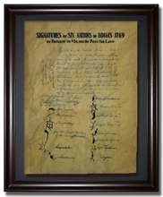 William Penn land purchase from six nations of Native Americans - 1769 <br> (12" x 16")