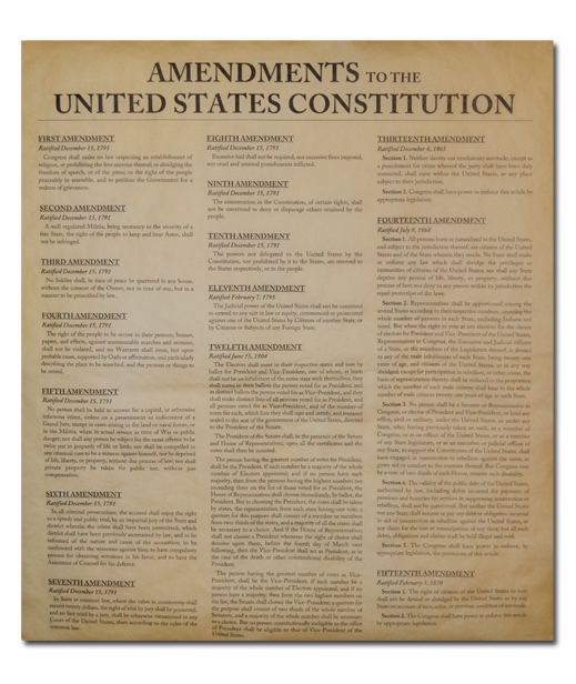 List Of Amendments