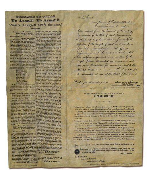 The Proclamation of Texas, Calling Texans to arms