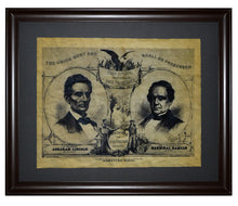 Abraham Lincoln Campaign Poster - 1860, Framed