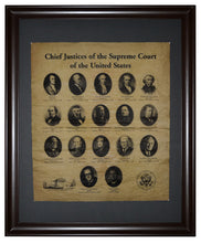 Chief Justices of the Supreme Court of the United States, Framed