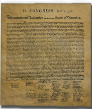 Declaration of Independence  1776