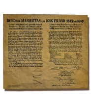 Deed For Manhattan And Long Island 1645 and 1649