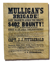 Mulligan's Brigade! Recruitment Poster, 1863
