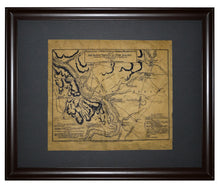 Plan of the operations of General Washington at Trenton, Framed