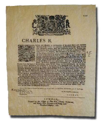 Deed to the Commonwealth of Pennsylvania 1681