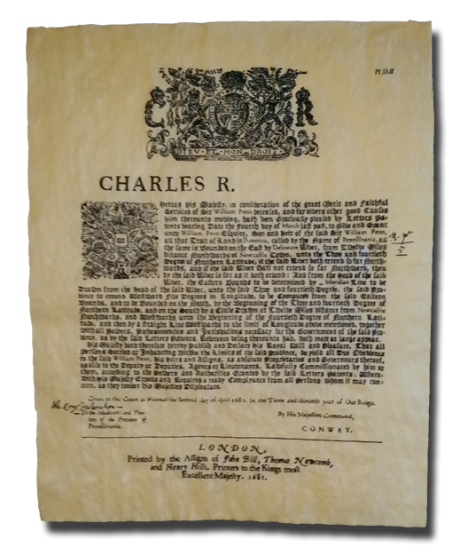 Deed to the Commonwealth of Pennsylvania 1681