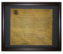 First United States Patent Grant, Framed