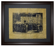 Recruiting in New York City's Hall Park - 1864, Framed