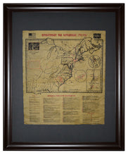 Revolutionary War Battlefields 1775-1781, Framed