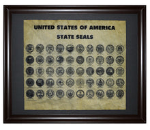 United States of America State Seals, Framed