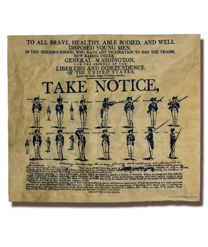 General Washington's Recruitment poster