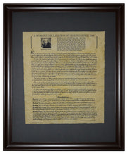 A Woman's Declaration of Independence - 1848, Framed