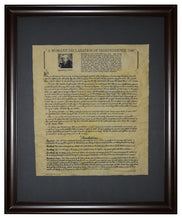 A Woman's Declaration of Independence - 1848, Framed